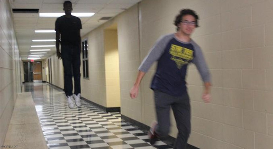 running guy floating | image tagged in running guy floating | made w/ Imgflip meme maker