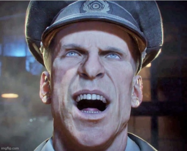 Richtofen laughing | image tagged in richtofen laughing | made w/ Imgflip meme maker