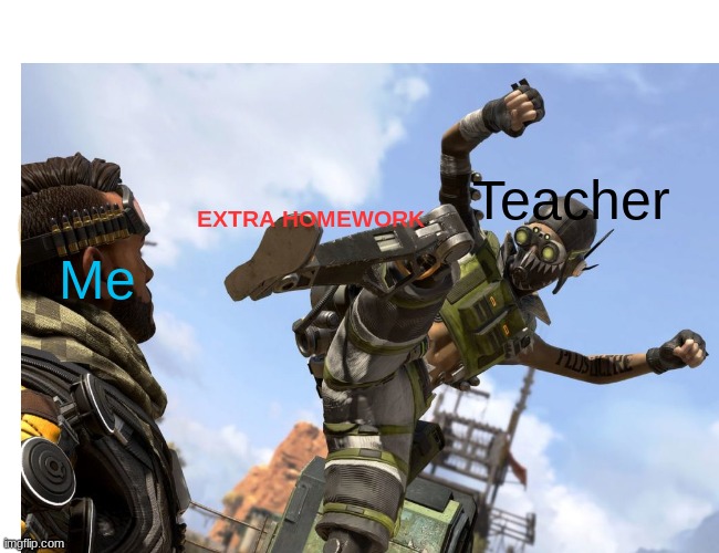 Brutal teachers | Teacher; EXTRA HOMEWORK; Me | image tagged in memes | made w/ Imgflip meme maker