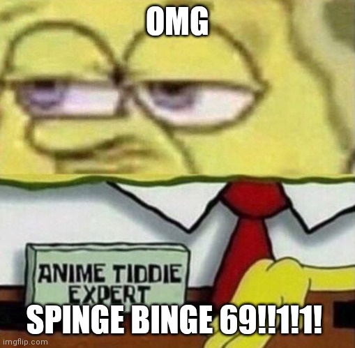 OH HELL NAH SPUNCH BOB moments | OMG; SPINGE BINGE 69!!1!1! | image tagged in what,the,hell | made w/ Imgflip meme maker