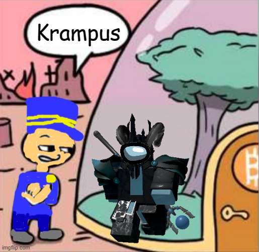 Krampus Amogus | Krampus | image tagged in amogus,tds,roblox | made w/ Imgflip meme maker