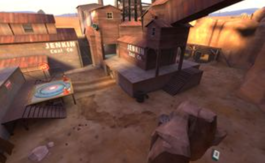 The Dustbowl map from TF2 Blank Meme Template