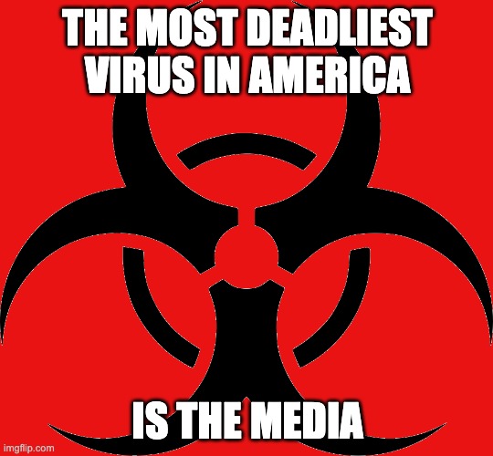virus | THE MOST DEADLIEST VIRUS IN AMERICA; IS THE MEDIA | image tagged in memes | made w/ Imgflip meme maker