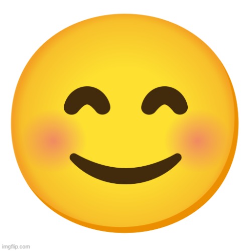 Cute Smiley Face Emoji | image tagged in cute smiley face emoji | made w/ Imgflip meme maker