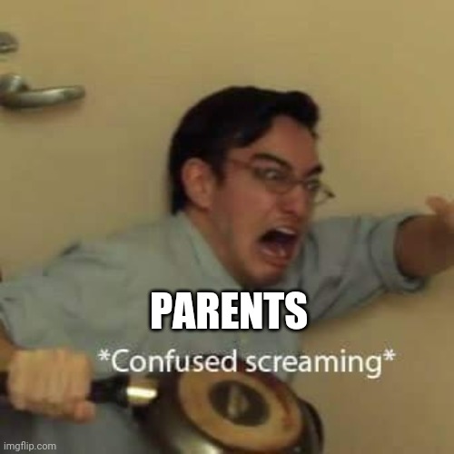 filthy frank confused scream | PARENTS | image tagged in filthy frank confused scream | made w/ Imgflip meme maker