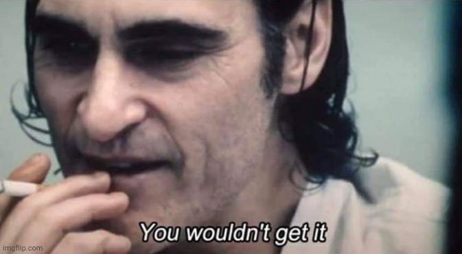 You wouldn't get it | image tagged in you wouldn't get it | made w/ Imgflip meme maker