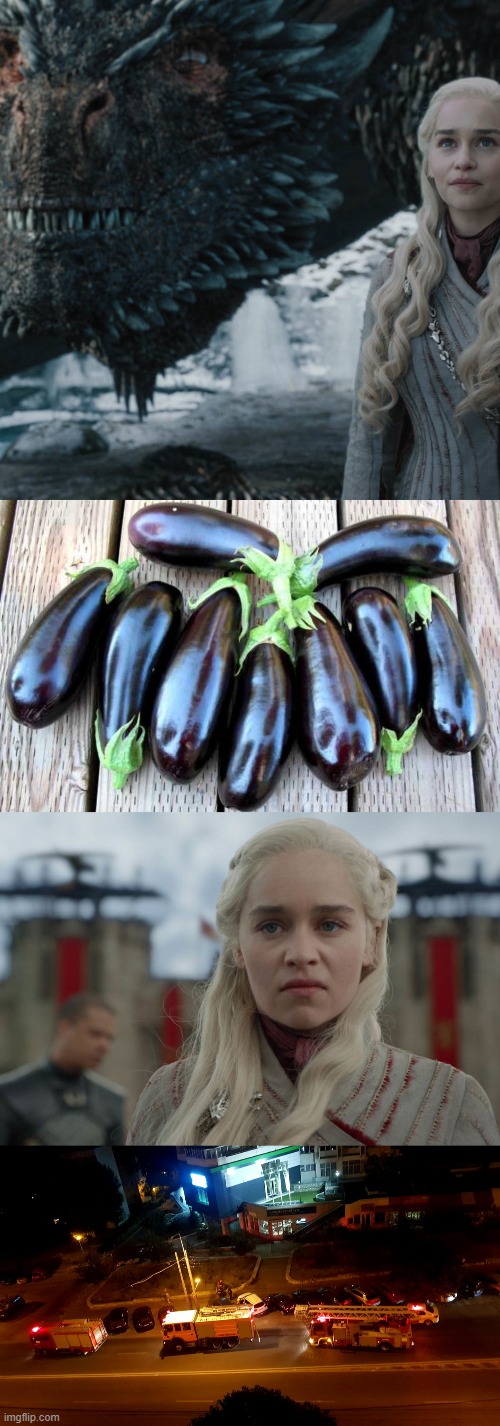 Autumn fun | image tagged in dracarys,eggplant | made w/ Imgflip meme maker
