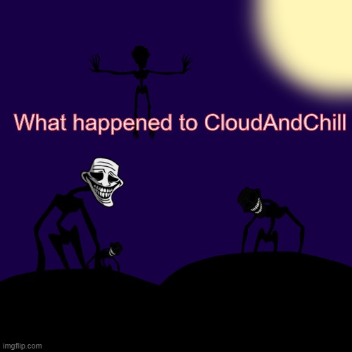 I get you're mad for the tiniest reason but what happened to CloudAndChill? | What happened to CloudAndChill | image tagged in trollge template | made w/ Imgflip meme maker