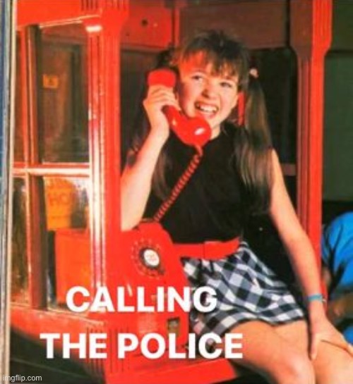 Dannii calling the police | image tagged in dannii calling the police | made w/ Imgflip meme maker
