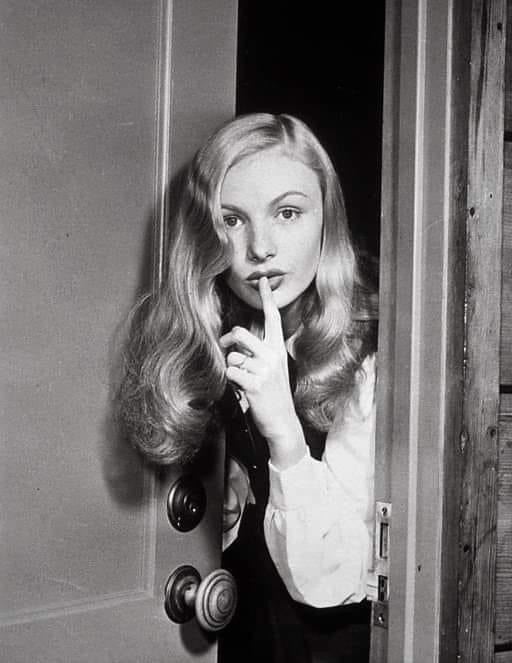 Veronica Lake shhh Blank Meme Template