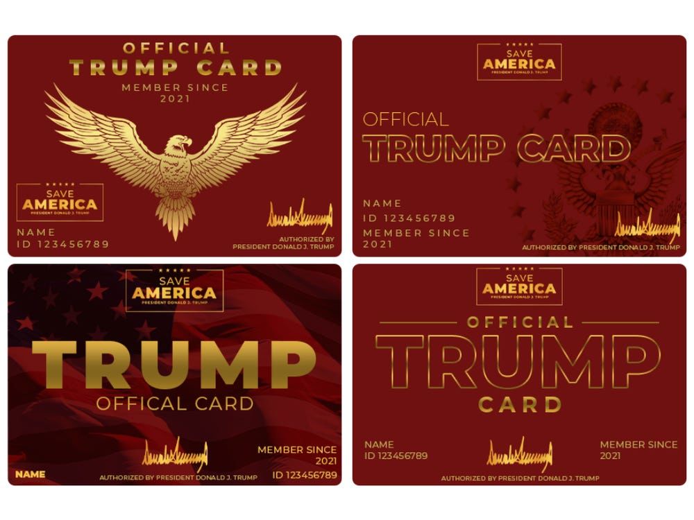 Trump Cards Blank Meme Template