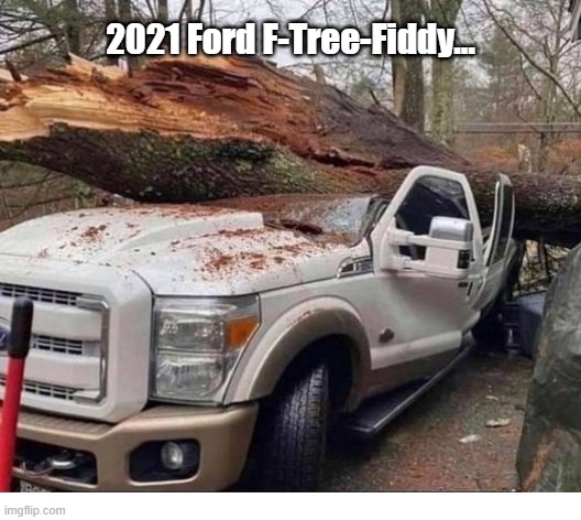 F-Tree Fiddy | 2021 Ford F-Tree-Fiddy... | image tagged in built,ford,tough | made w/ Imgflip meme maker