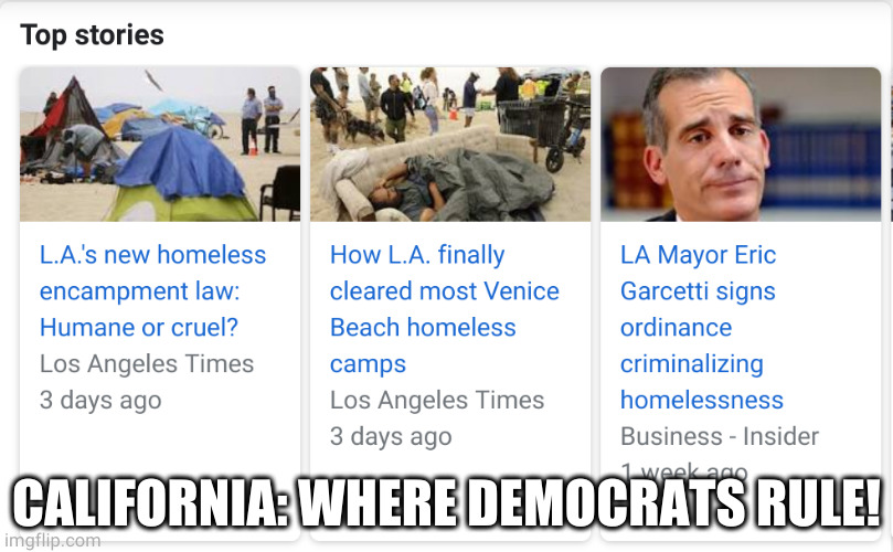 CALIFORNIA: WHERE DEMOCRATS RULE! | made w/ Imgflip meme maker