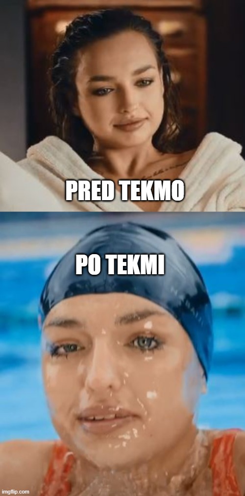 Tekma | PO TEKMI; PRED TEKMO | image tagged in t2,kaja,relaxed,sad,nervous | made w/ Imgflip meme maker