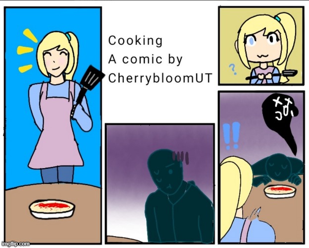 Cooking (Comic created by me) | image tagged in bubbletale,oof | made w/ Imgflip meme maker