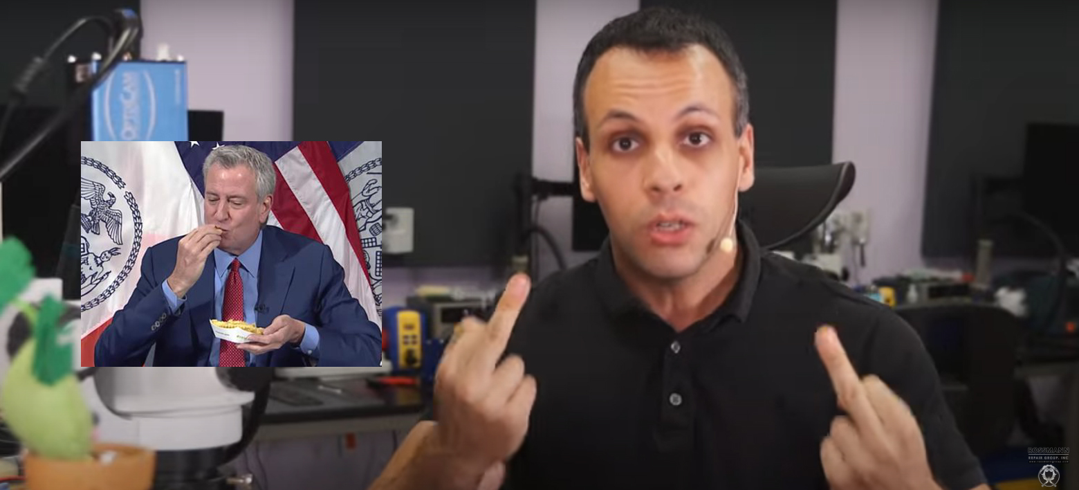 Louis from YT and Mayor Deblasio Blank Meme Template