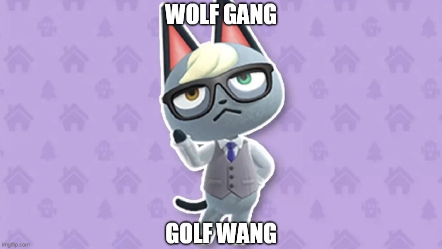 WOLF GANG! GOLF WANG! | WOLF GANG; GOLF WANG | image tagged in raymond,odd future | made w/ Imgflip meme maker