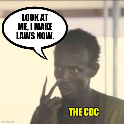 They never had the authority. | LOOK AT ME, I MAKE LAWS NOW. THE CDC | image tagged in memes | made w/ Imgflip meme maker