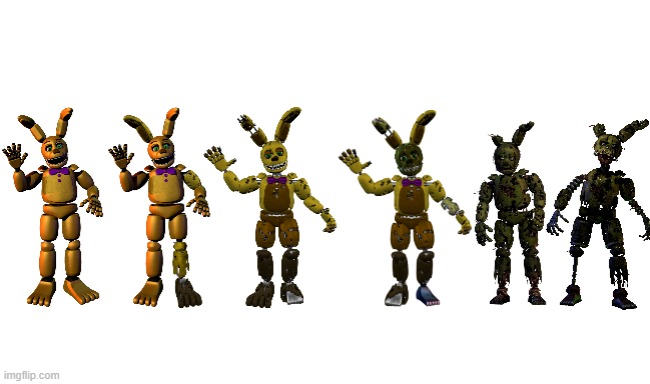 How Spring Bonnie Became Ignited | image tagged in bonnie,fnaf 3 | made w/ Imgflip meme maker