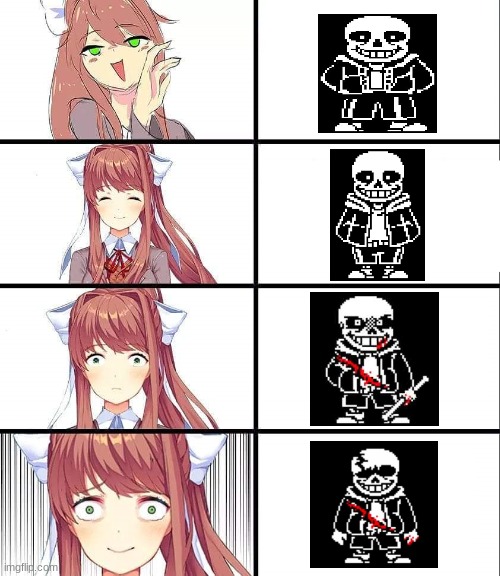 DDLC | image tagged in ddlc,sans undertale | made w/ Imgflip meme maker