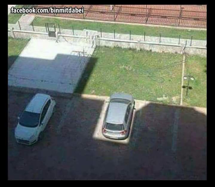 High Quality Car park shadow Blank Meme Template