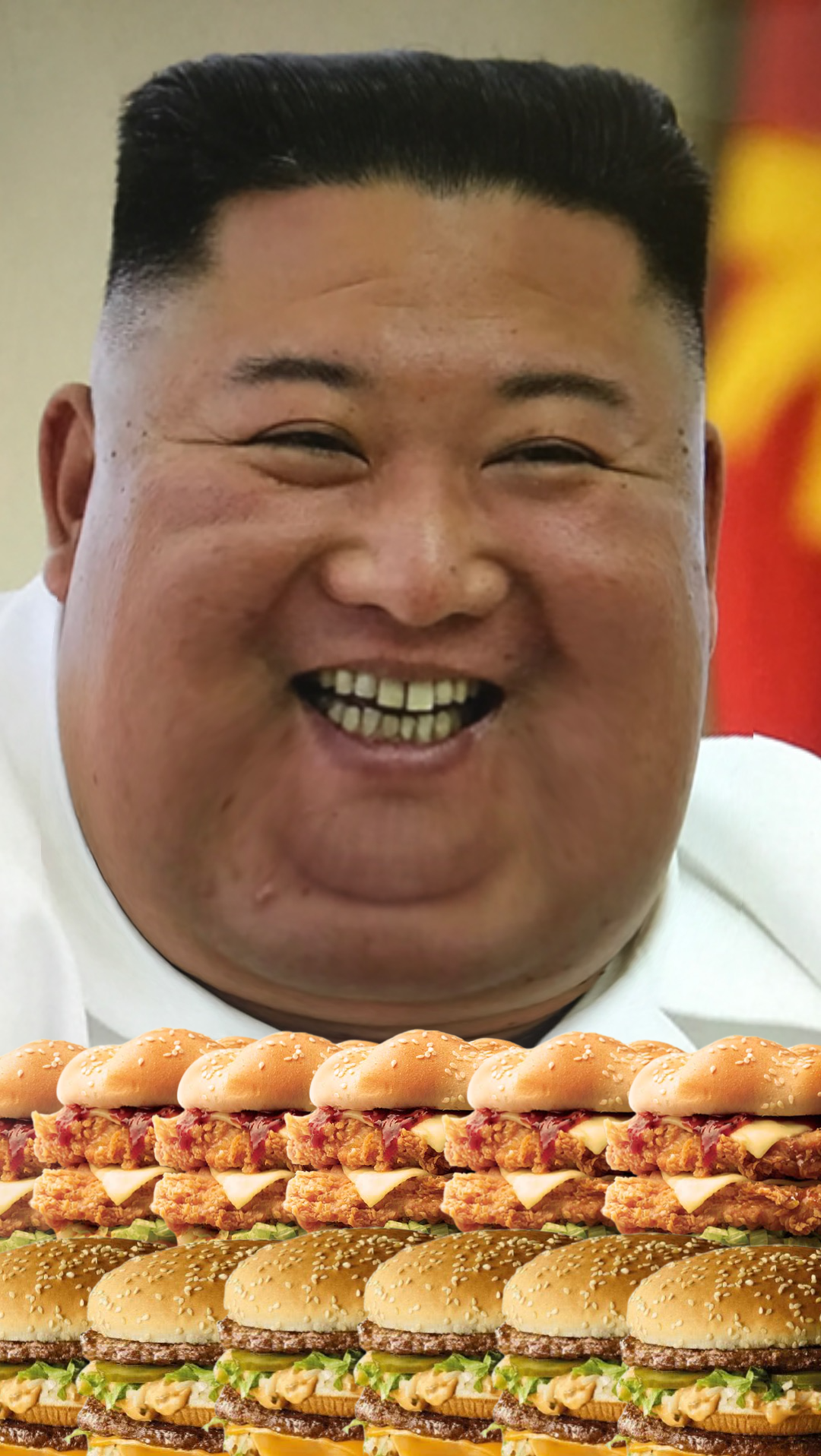 The Supreme Kim Burger All Day Breakfast Blank Meme Template