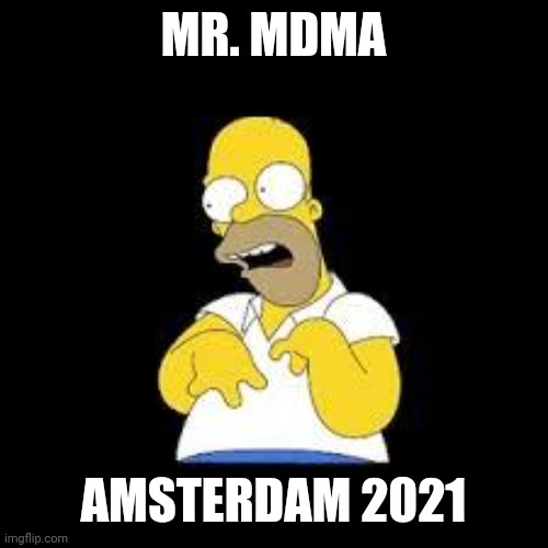 mr.mdma | MR. MDMA; AMSTERDAM 2021 | image tagged in look marge | made w/ Imgflip meme maker