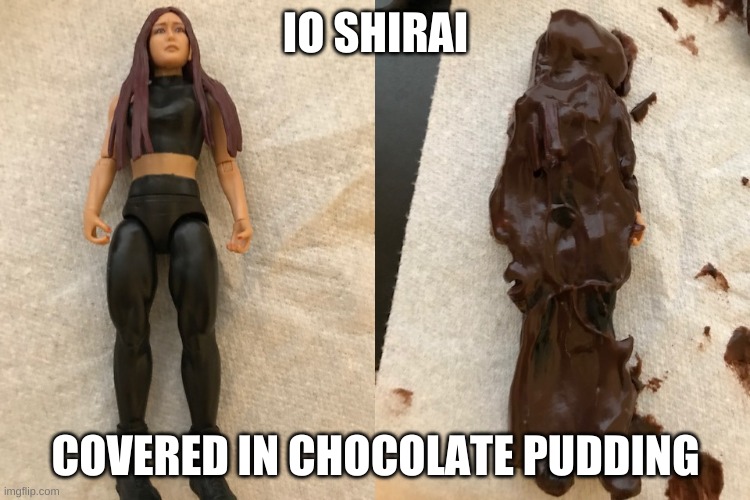 This needs to happen someday | IO SHIRAI; COVERED IN CHOCOLATE PUDDING | image tagged in wrestling,ioshirai,wwe,pudding,chocolate | made w/ Imgflip meme maker