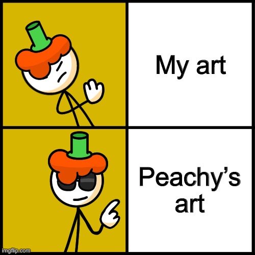 Drake Hotline Bling Lucky | My art Peachy’s art | image tagged in drake hotline bling lucky | made w/ Imgflip meme maker