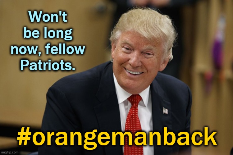 It's going to get really weird, really soon. Buckle your seatbelts. | Won't be long now, fellow Patriots. #orangemanback | image tagged in trump smiling,election 2020,audits,maga,qanon | made w/ Imgflip meme maker