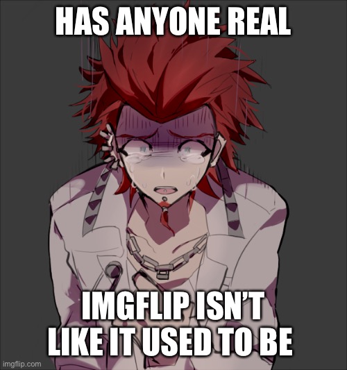 HAS ANYONE REALIZED; IMGFLIP ISN’T LIKE IT USED TO BE | made w/ Imgflip meme maker