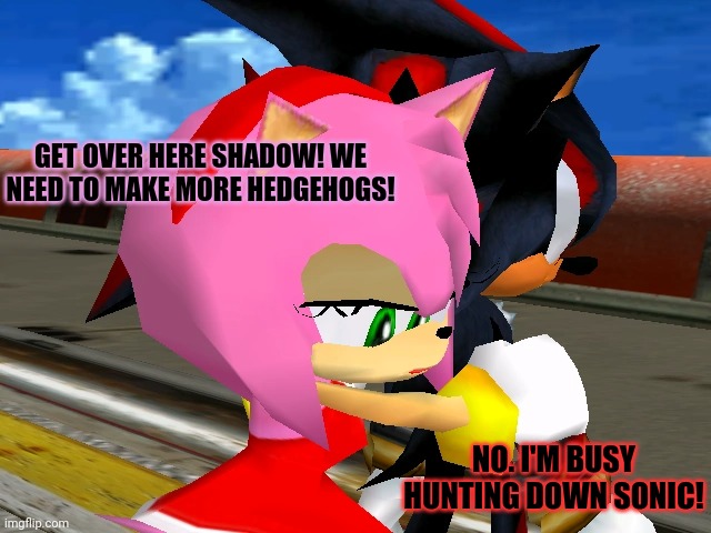 Sonic and shadow's views on Blank Template - Imgflip