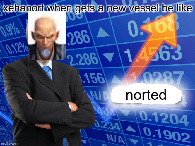 Empty Stonks | xehanort when gets a new vessel be like; norted | image tagged in empty stonks | made w/ Imgflip meme maker