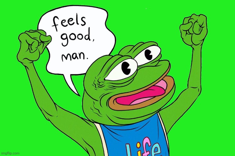Pepe feels good man Sticker | image tagged in pepe feels good man sticker | made w/ Imgflip meme maker