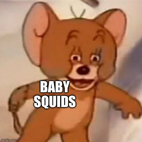 Polish Jerry | BABY SQUIDS | image tagged in polish jerry | made w/ Imgflip meme maker