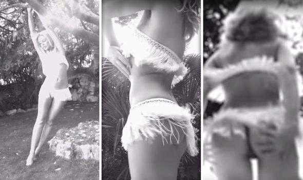Kylie black & white music video Blank Meme Template