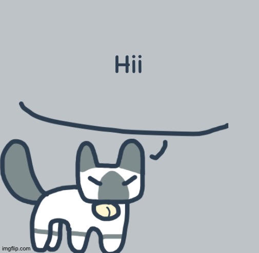 Cat | Hii | image tagged in cat | made w/ Imgflip meme maker