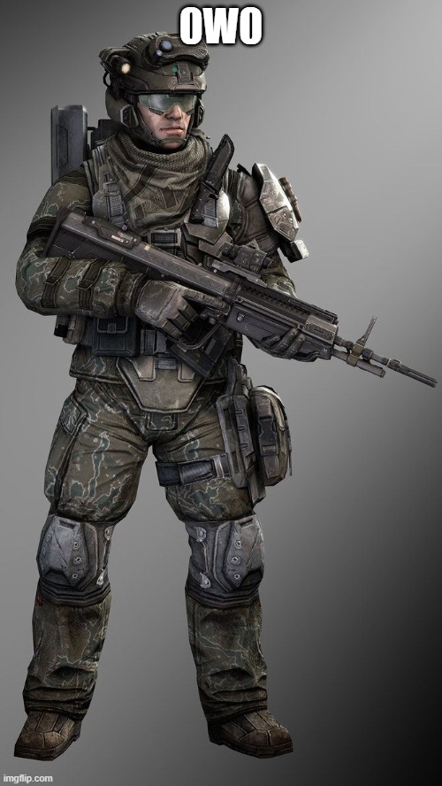 a marine i made up | 0W0 | image tagged in a marine i made up | made w/ Imgflip meme maker