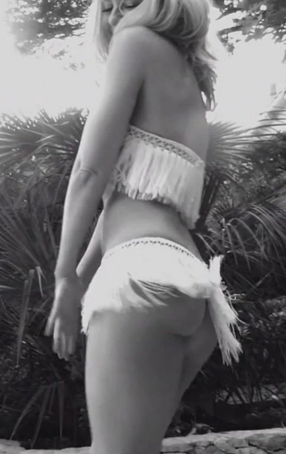 Kylie black & white music video Blank Meme Template