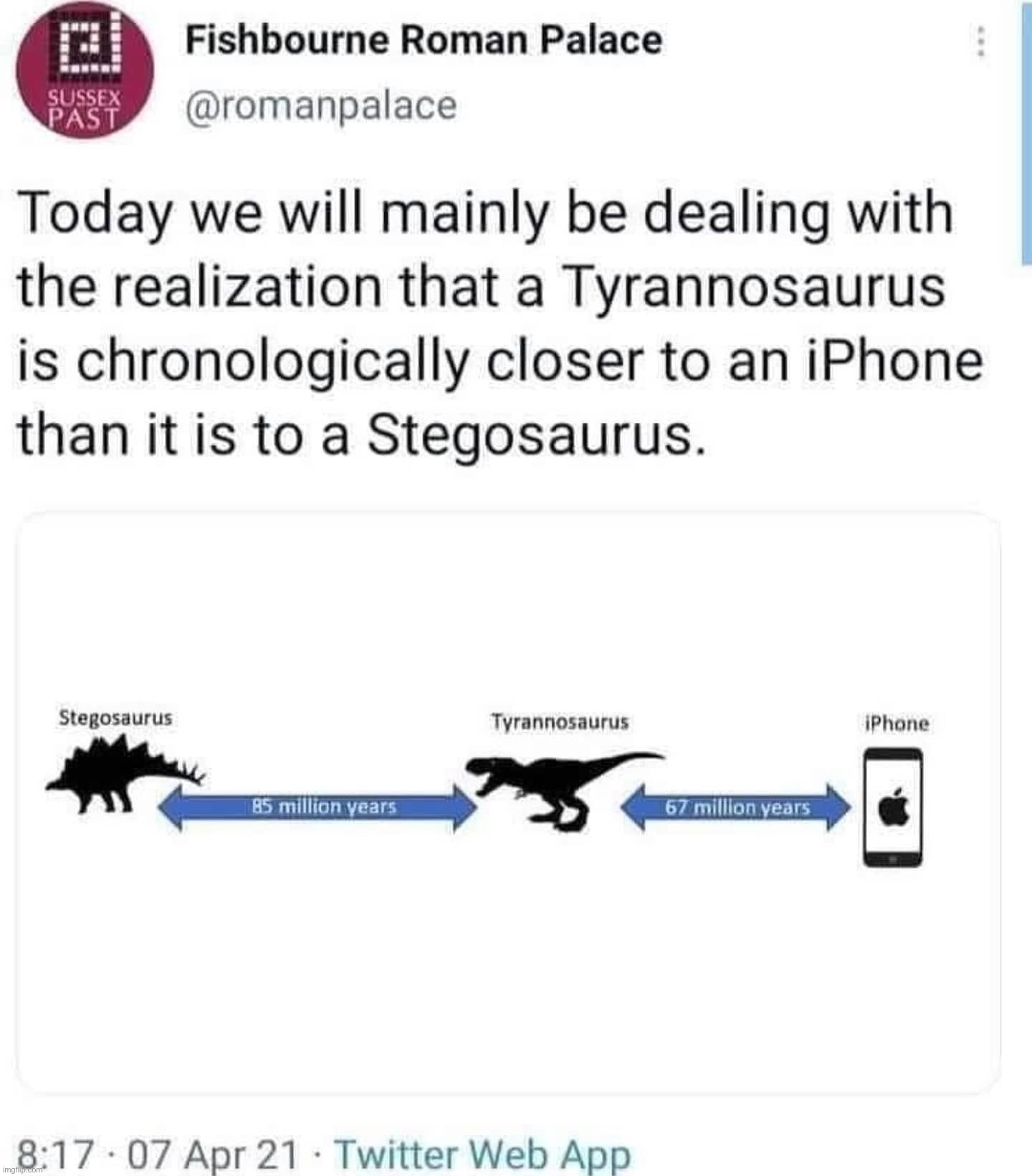 Finding it hard to cope with this fact | image tagged in t rex iphone | made w/ Imgflip meme maker