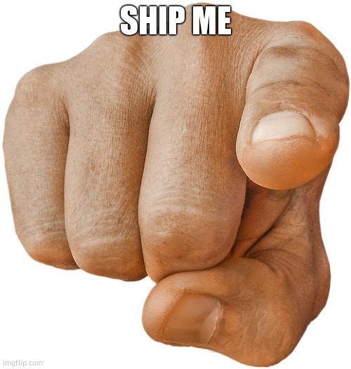 pointing finger | SHIP ME | image tagged in pointing finger | made w/ Imgflip meme maker