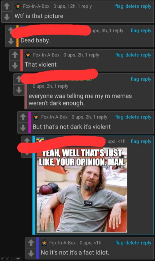 My guy literally had a dead baby on his meme | made w/ Imgflip meme maker