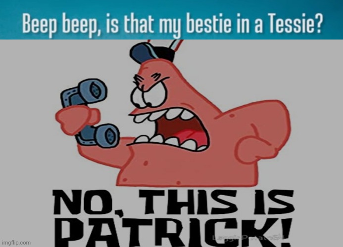 No this is patrick | image tagged in memes,matrix morpheus | made w/ Imgflip meme maker