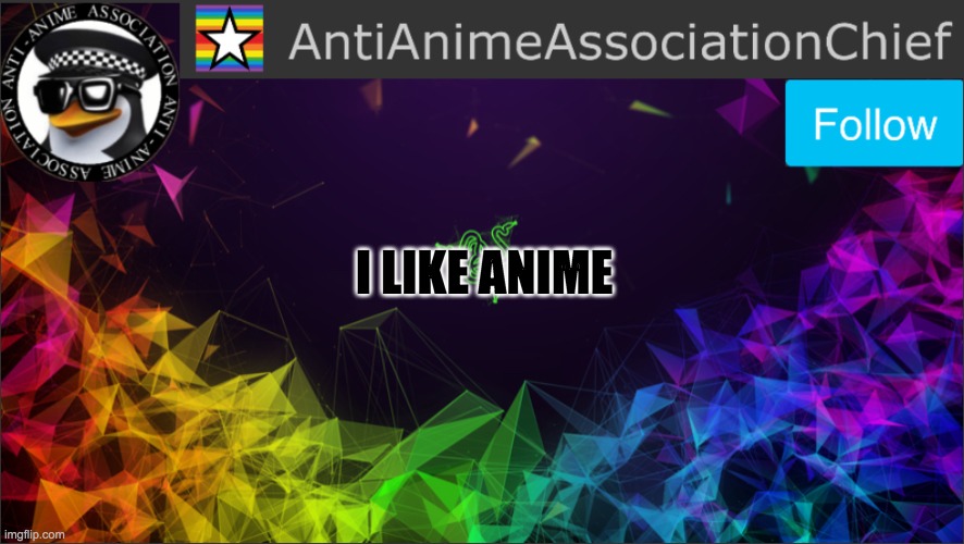 AAA chief bulletin | I LIKE ANIME | image tagged in aaa chief bulletin | made w/ Imgflip meme maker