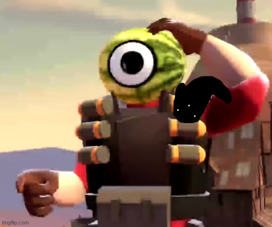 melonman has a shoulder blob | made w/ Imgflip meme maker