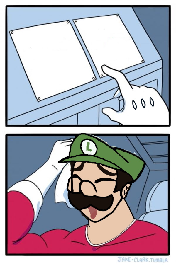 Luigi Chooses Blank Meme Template