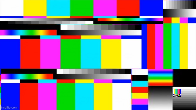 Glitchiest meme ever made ? | image tagged in tv test card color,glitch | made w/ Imgflip meme maker