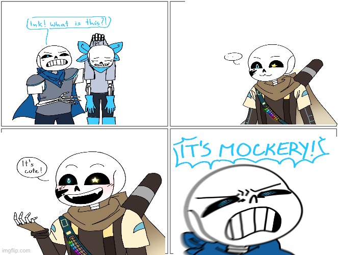 *Wheeze* | image tagged in underswap,ink sans,blueberry,funny,canonswap,undertale | made w/ Imgflip meme maker