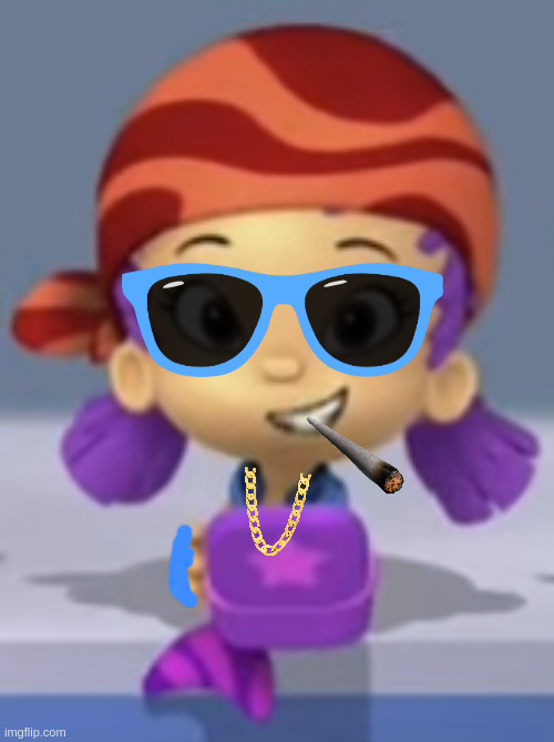 Like A Boss (Thug Life) (Gangster Oona) | image tagged in oona's dilemma,bubble guppies,bubble guppies oona | made w/ Imgflip meme maker