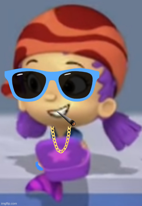 MLG Oona | image tagged in bubble guppies,thug oona | made w/ Imgflip meme maker
